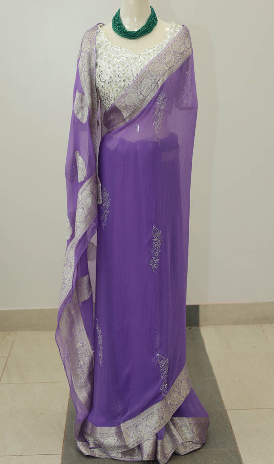Purple Saree